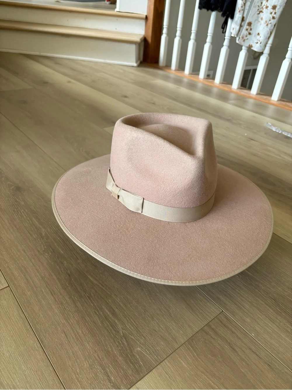 Lack Of Color Fawn Wide Brim Wool Rancher Hat NWT